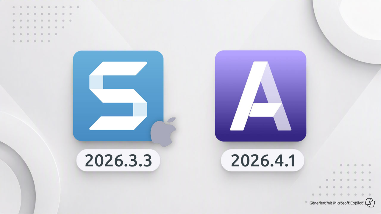 Snagit Mac 2026.3.3 und Audiate 2026.4.1 Icons